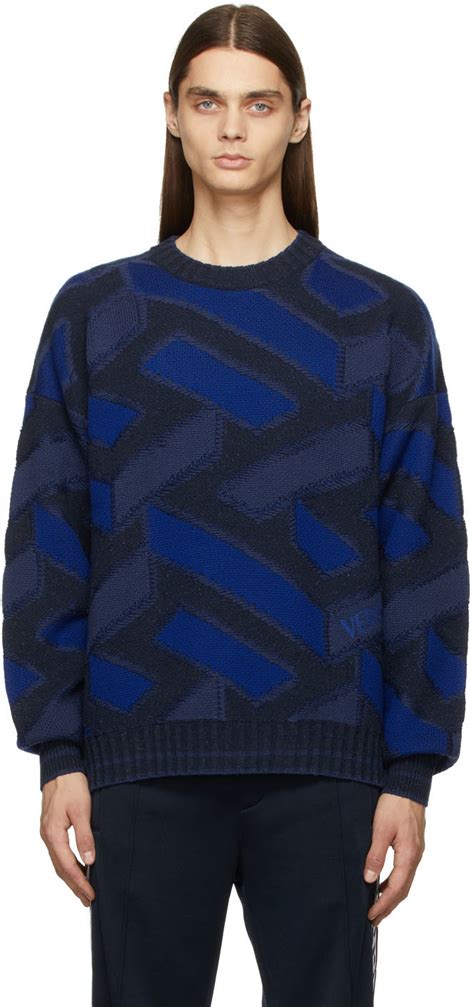 versace sweater navy|Versace jumper women.